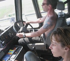 Driving a right-hand vehicle on the right side of the road